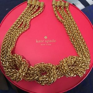 Kate Spade- Knotical Multi Strand Gold necklace